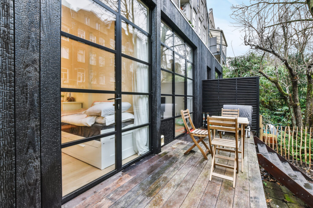 View of the beautiful veranda of the house