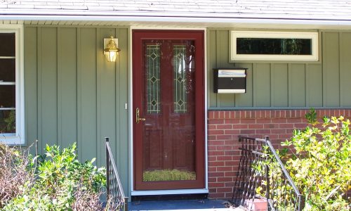 custom full glass entry door Entry Door Installation